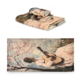 thumbnail image 2 of WOBOGO Season Of Cherry Blossoms Ultra Soft 3 Pack Cotton Towel Set Includes 60 x 30in Bath Towel 28 x 16in Face Towel and 13 x 13in Small Square Towel for Everyday Use Lightweight and Compact, 2 of 8