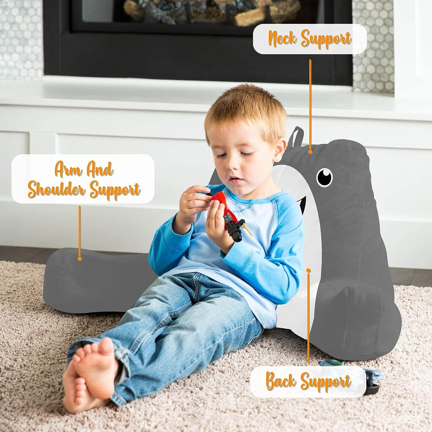 Back Pillow For Bed Sitting Up Holawakaka Reading Pillow With Arms