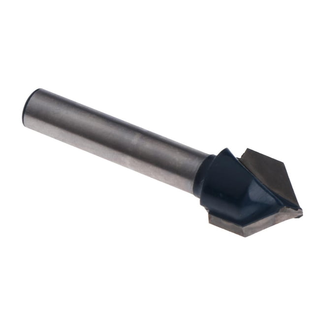 jinwen CNC 90 degree Degree 1/4'' x 1/2'' Router Engraving Wood Working V Groove Bit Tool