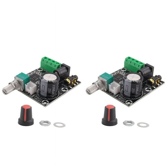 2X PAM8610 Dual Channel DC 12V HD Pure Digital Audio Stereo Amplifier Board Class D 15W x 2 High Power Amplifier Module