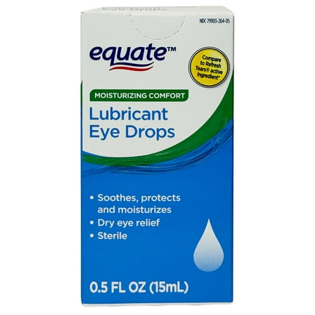 Equate Moisturizing Tears Eye Drops, 0.5 FL OZ