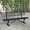 Black, variant on Flash Furniture 6' Outdoor Bench with Backrest, Commercial Grade Green Expanded Metal Mesh Seat and Backrest and Black Steel Frame