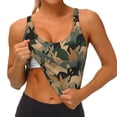 thumbnail image 3 of Uemuo Camouflage Rabbit Pattern Women's Sports Bra - High Impact Support, Breathable, and Comfortable Athletic Bra for Running, Yoga, and Workouts, 3 of 9