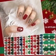 thumbnail image 6 of JHEHF Christmas Full Wrapping Nail Stickers Nail Polish Strips Santa SnowMan Christmas Tree Nail Decals DIY Art Decals Strips for Xmas Decor Stickers for Women 4/3/2/1Set, 6 of 7