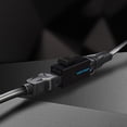 thumbnail image 3 of Labymos Câble Réseau CAT5 Coupleur RJ45 Connecteur Cat5e LAN Plaqué Or Modulaire (Noir), 3 of 7