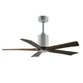 thumbnail image 5 of Patricia-5 five-blade ceiling fan in Textured Bronze finish with 52” solid walnut tone blades and dimmable LED light kit&nbsp;, 5 of 7