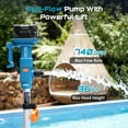 thumbnail image 3 of SEESII Cordless Stick Water Transfer Pump, with 2×4000mAh Batteries&Charger, Detachable Battery Pod, 740GPH 21V Handheld Sump Pump for Pool/Garden/Basement/Pond/RV Pool/Boat Well/Rain Barrels, 3 of 23