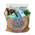 thumbnail image 2 of Tribal Boho Mandala Canvas Tote – Abstract Geometric Design, Foldable and Reusable, 2 of 6