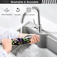thumbnail image 6 of Coolnut Spooky Cute Star Sink Splash Guard for Faucet 2 Packs Faucet Absorbent Mats, Halloween Colorful Faucet Handle Drip Catcher Quickly Drying Mat for Kitchen Counter Bathroom, 14.9"x5.5", 6 of 7