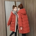 thumbnail image 2 of Chaqueta de algodón para mujer, de estilo coreano, de longitud media a larga, holgada, de tendencia invernal, de algodón, con conjunto de pan y plumón, 2 of 6