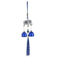 thumbnail image 5 of sunsanly Blue Evil Eyes Wind Chime with 2 Bells Indoor Outdoor Garden Patio Outdoor Hanging Elephant Heart Butterfly Tree Metal Wind Bell Decoration, 5 of 8