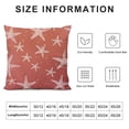 thumbnail image 5 of SHANXI Coral Starfish Ocean Throw Pillow Cover Summer Coastal Nautical Ocean Decorative Pillow Covers Square Linen Beach Pillow Cases Cushion for Bedroom Home Sofa Decor 22x22in, 5 of 5