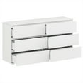 thumbnail image 6 of WIAWG Modern 6-Drawer Dresser Chest Side Cabinet for Bedroom/Living Room Wooden White, 6 of 7