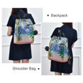 thumbnail image 4 of FORMRS Women's Travel Backpack Purse Anti-Theft Hidden Pockets Casual Shoulder Bag, Pink Seaside, 4 of 7