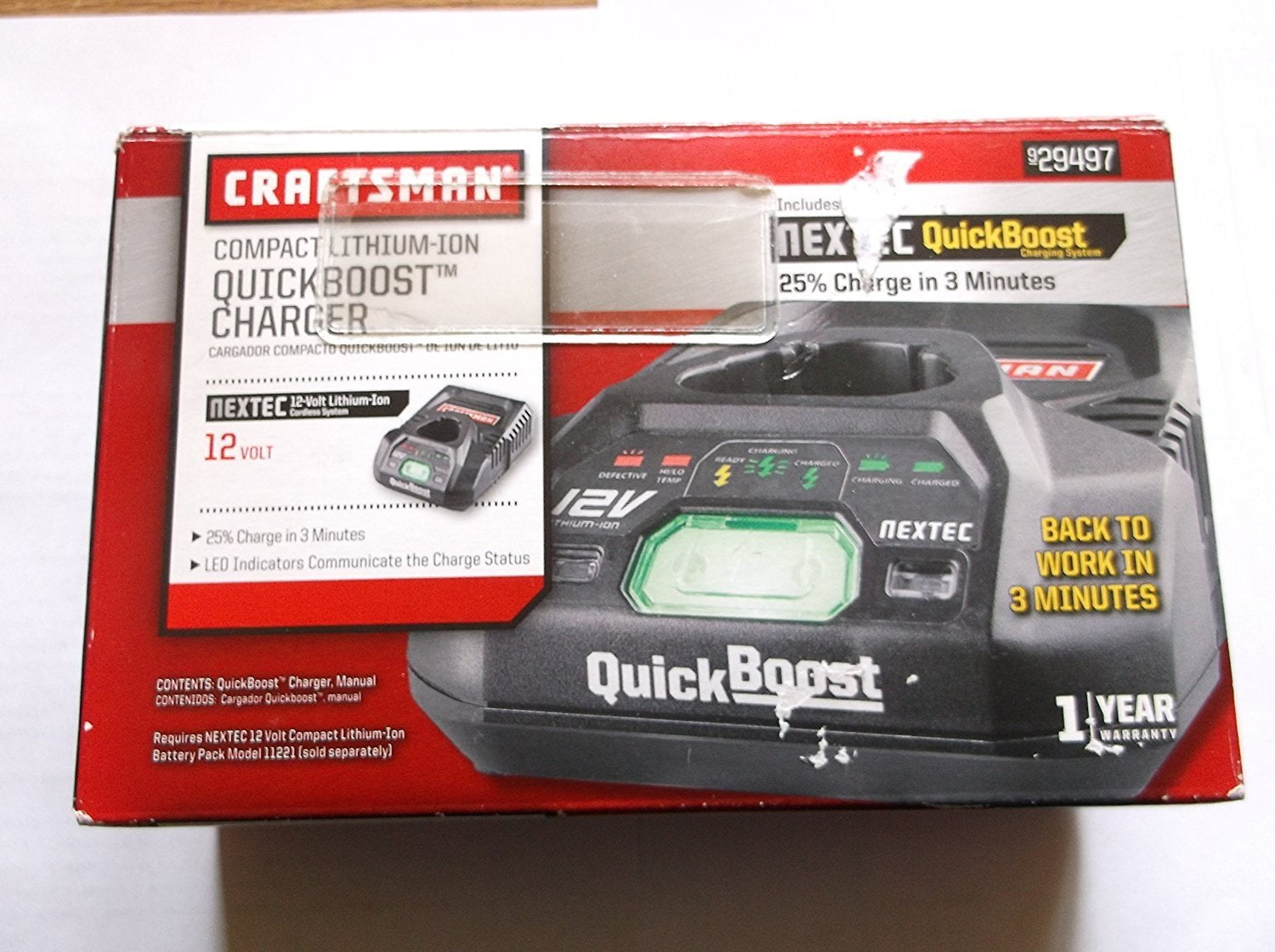 Craftsman NEXTEC 12.0 Volt Quick Boost Battery Charger 29497