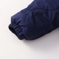 thumbnail image 6 of asjyhkr Fleece Hooded Rompers for Boys Girls Comfy Puffer Thick Warm Coat Fall Winter Soft Casual Jumpsuit for Kids(18-24 Months,Navy), 6 of 8