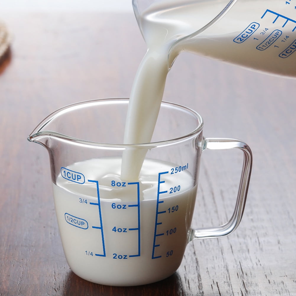 Windfall 250ml 500ml Heat Resisting Glass Measuring Cup Milk Water Scale Microwave Tool Walmart Com