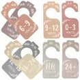 thumbnail image 4 of LAMIRO 8 pcs Wood Baby Closet Dividers Baby Garment Size Dividers Baby Clothing Hanger Dividers, 4 of 6