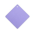 thumbnail image 3 of Heats Insulation Table Mat Dish Plate Pot Pot Holder Pad Square Coaster Nonslip Placemat Desk Countertop Protector Kitchen Draining Purple, 3 of 9