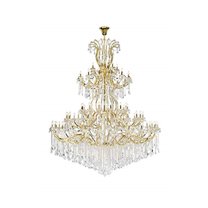 Elegant Lighting Maria Theresa 84 Light Swarovski Elements Chandelier in Gold