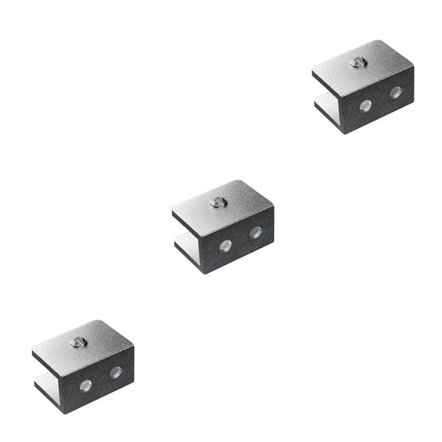 Toystoory 4 Uds. Abrazaderas de vidrio para escalera de baño, soporte para valla de pasamanos, Base de aleación de aluminio, Clip para gafas, Clips para Type7 NO7 Toystoory CBP091642