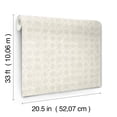 thumbnail image 5 of Chesapeake Button Block Light Grey Geometric Wallpaper, 20.5-in by 33-ft, 5 of 5