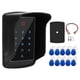 thumbnail image 1 of Máquina de control de acceso con teclado táctil T12 con cubierta impermeable y etiquetas de tarjeta de 10 piezas, 1 of 5