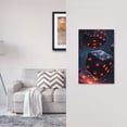 thumbnail image 5 of Disketp Cosmic Red Sparkle Dice Decorative Light Switch or Outlet Wall Plate with Safety Cover-Style V, 5 of 6