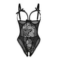 thumbnail image 2 of Sexyfree Lingerie for Women One Piece Bodysuit Sexy Lace Crotchless Lingerie Nightwear, 2 of 4