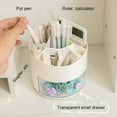 thumbnail image 7 of HBBKVI Pencil Holder with Drawer, 360 Degree Rotating Pen Holder for Desk Office, Makeup Brush Holder Pen Organizer, 7 of 7