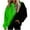 Green, variant on Erwazi Womens Fuzzy Hoodies Patchwork Oversized Pullover Hoodie Cozy Hooded Sweatshirt Fleece Jacket Fall Winter Clothes
