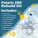 thumbnail image 4 of Kit de Reparación de Reconstrucción Adecuado para Limpiador Automático de Piscinas Polaris Zodiac 280, 4 of 5