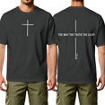 thumbnail image 2 of HAJWOH Mens Cross Christian Minimalist Religious Faith T-Shirt T-Shirt, 2 of 5