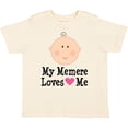 thumbnail image 3 of Inktastic Me Memere Loves Me Grandchild Girls Toddler T-Shirt, 3 of 5