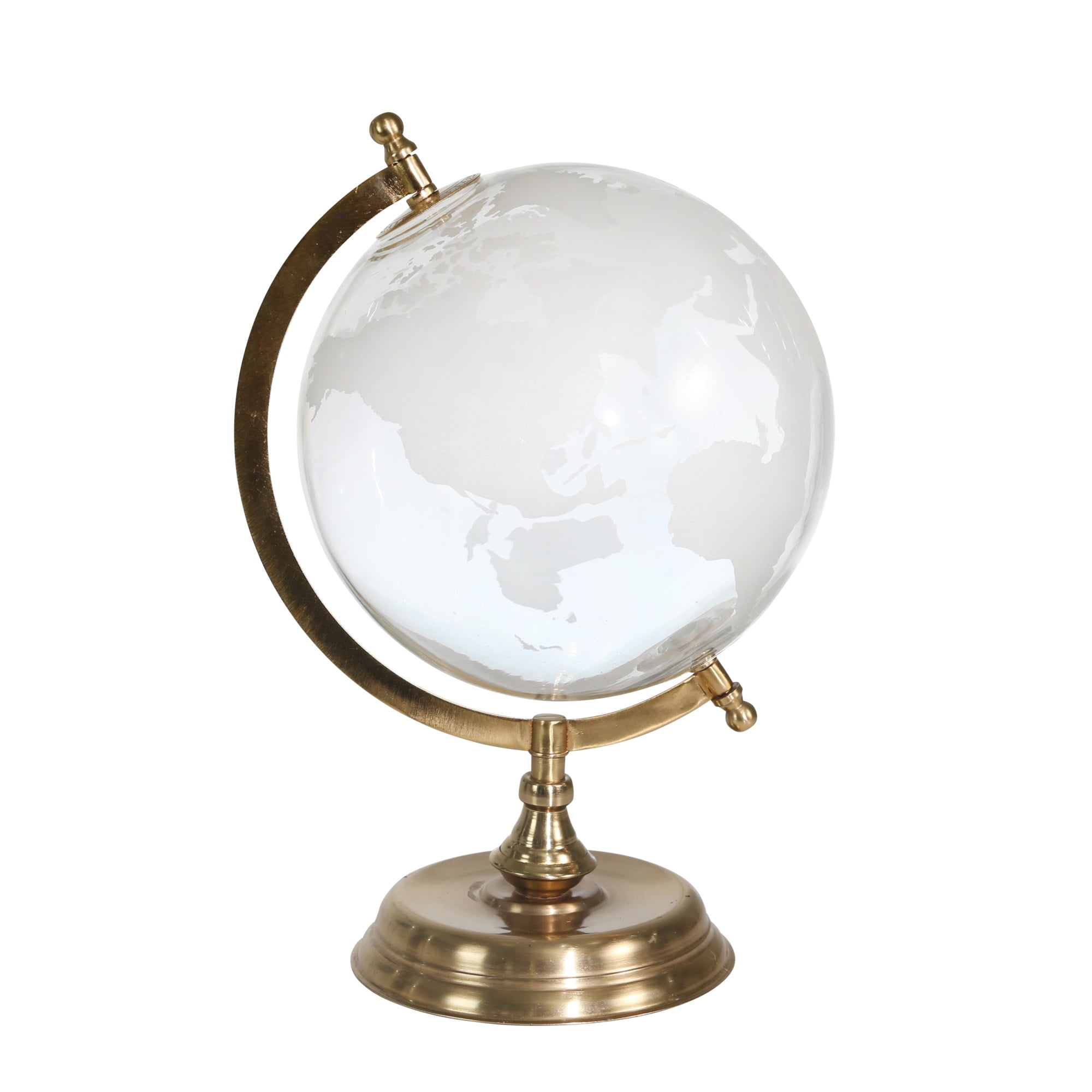Decorative Glass Globe With Metal Frame Clear And Gold Walmart Com Walmart Com