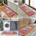 thumbnail image 6 of Pioneer Flower Floral Print Pattern Kitchen Rug Mat,Kitchen Runner Rugs Non Skid Washable,Decorative Kitchen Floor Mats for Kitchen,Sink,Laundry,17"x47.2", 6 of 7