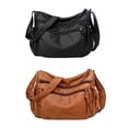 thumbnail image 1 of Paquete de 2 bolsos de hombro de piel sintética para mujer, bolso de mano para mujer, bolso de mano impermeable de gran capacidad para el trabajo jinwen bolsos de mujer, 1 of 8