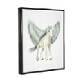 thumbnail image 4 of Stupell Industries Mythical Pegasus Creature Flying Horse Fantasy Painting Painting Metallic Gold Floating Framed Canvas Print Wall Art, Design by Studio Q, 4 of 5