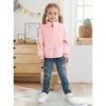 thumbnail image 3 of Hotiary 3-9T Girls Winter Fall Casual Fleece Hoodie Half Zipper Sweatshirt Long Sleeve Stand Collar Jacket Holiday Pullover Top, 3 of 8