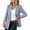 30# Blue, variant on Womens Blazers for Business Casual 2026 Summer Trendy Striped Blazers Open Front 3/4 Sleeve Work Office Suits Jacket Sky Blue XL
