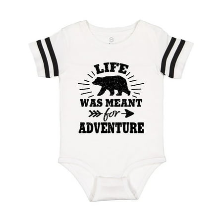 

Inktastic Bear Silhouette Life Was Meant for Adventure with Arrow Gift Baby Boy or Baby Girl Bodysuit