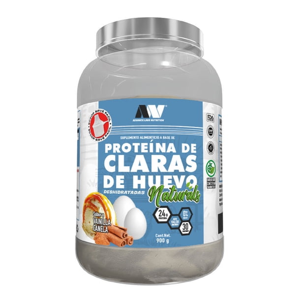 Proteína de Clara de Huevo Advance Labs Nutrition Naturals Vainilla Canela 900g 30 Serv