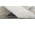 thumbnail image 4 of Bashian H112-ASH-5X8-H12 Bashian Santa Fe Collection Chevron Contemporary Leather Hand Stitched Area Rug, Ash - 5 x 8 ft., 4 of 5
