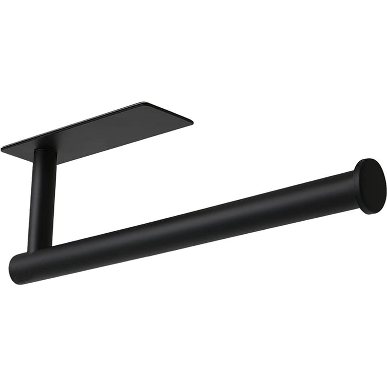 theaoo Gold Paper Towel Holder - Under Cabinet Paper Towel Holder for  Kitchen, Adhesive Paper Towel Roll Rack for Bathroom Towel, Wall Mounted  Matte Black Paper Towel Rack, SUS304 Stainless Steel 