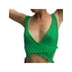 thumbnail image 2 of Txlixc Camiseta de verano para mujer con cuello en V profundo sin mangas de punto cruzado Txlixc Sexy, 2 of 3