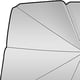 thumbnail image 4 of Parasol de coche,Parabrisas Sombrilla Plegable,Parasol para coche,parasol,eje flexible,Parasol de parabrisas, Visor Protector Coche Ventana delantera,Cubiertas de parabrisas shamjiam Parasol de coche, 4 of 5