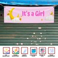 thumbnail image 3 of It's a Girl Large Banners and Signs for Outdoor by DreamController. Polyester Banner with 4 Holes for Easy Hang Indoor & Outdoor | 4x1 Feet Banner for It's a Girl | HD Print Banner Made in USA, 3 of 6