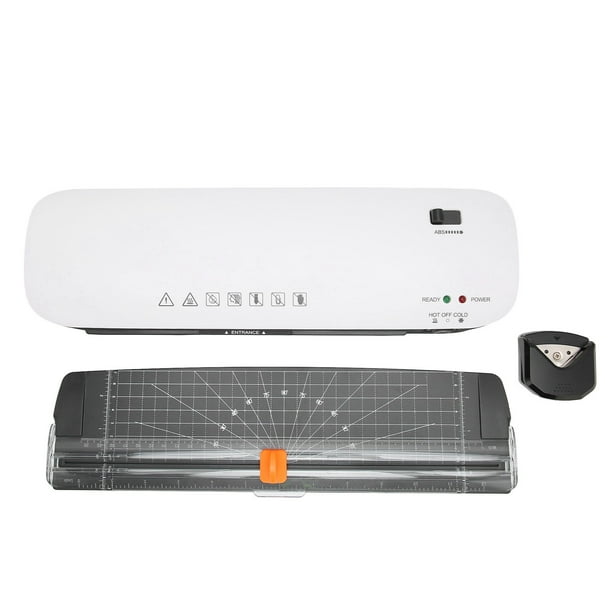 Laminadora En Frío Y Caliente De 260W Y 9 Pulgadas Para , Máquina Laminadora Antiatasco ABS Con Recortadora Y Redondeadora De Esquinas Para La Escuela