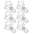 thumbnail image 4 of Wire Binder Clips, Strong Clamping Simple Style Hollow Out Star Binder Clips  For Bags Gold,Silver, 4 of 8