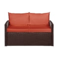 thumbnail image 3 of Thy-Hom Vital Loveseat, Dark Brown Wicker, 3 of 11